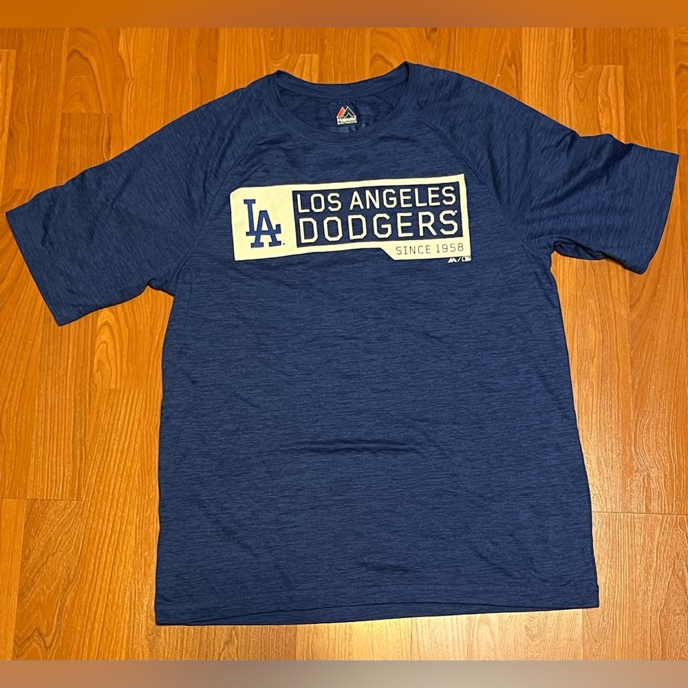 Majestic Blue Los Angeles Dodgers T-Shirt Men's Medium